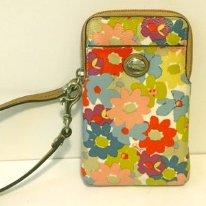 Coach Floral Wristlet
